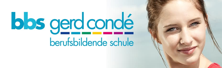 Titelbild mit Logo der Berufsbildenden Schule "Gerd Condé"