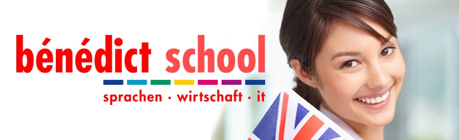 Titelbild mit Logo der Bénédict School Sachsen