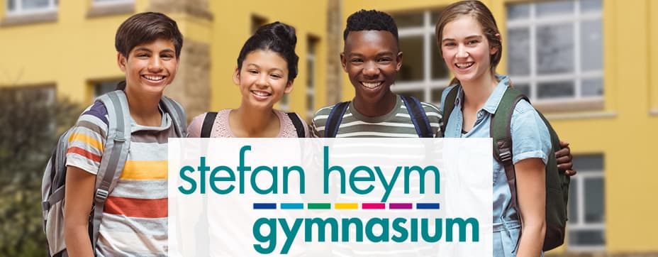 Titelbild mit Logo des Stefan-Heym-Gymnasium